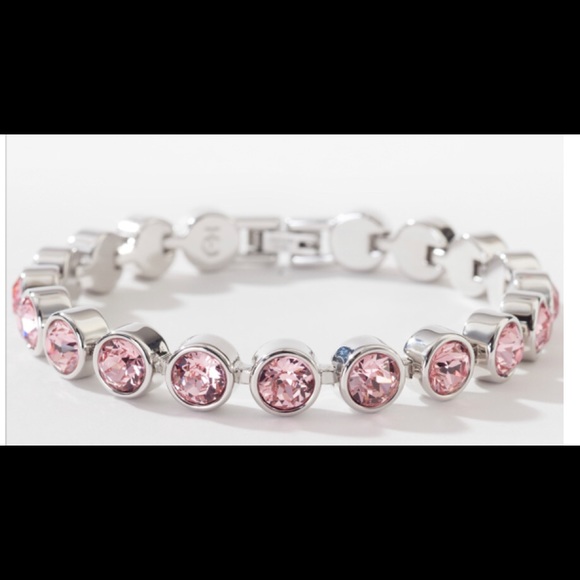 Swarovski | Jewelry | Swarovski Crystal Light Pink Ice Bracelet ...